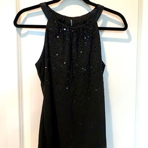 And Taylor new black sequins sleeveless top